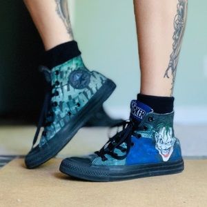 DC Limited Edition Joker Converse Chuck Taylors